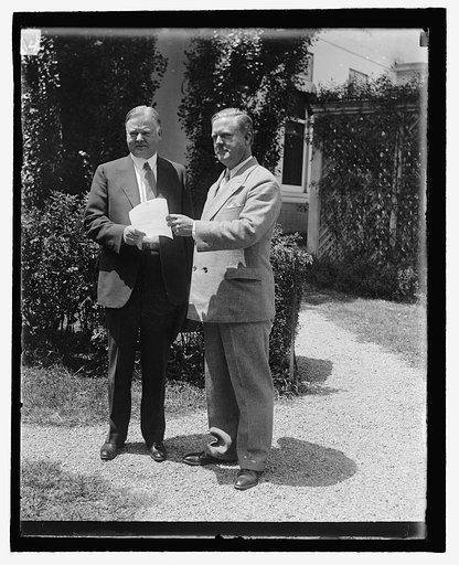 Hoover & Col. John Thomas Taylor, 7/17/29