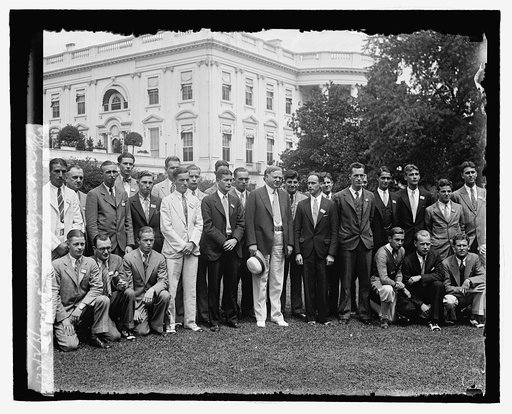 Hoover & Delta Sigma Nu, 8/8/29