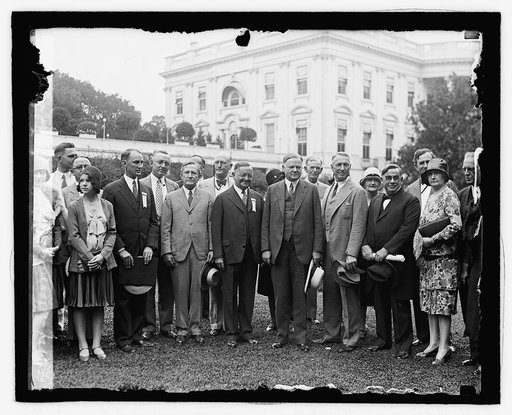Hoover with Houston Tex. group, 9/6/29