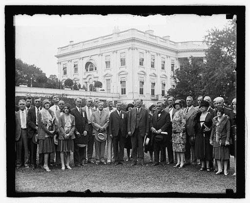 Hoover with Houston Tex. group, 9/6/29