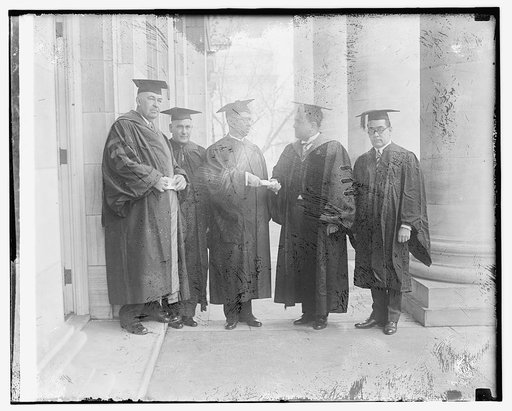 Rubio receiving degree at G.W.U.