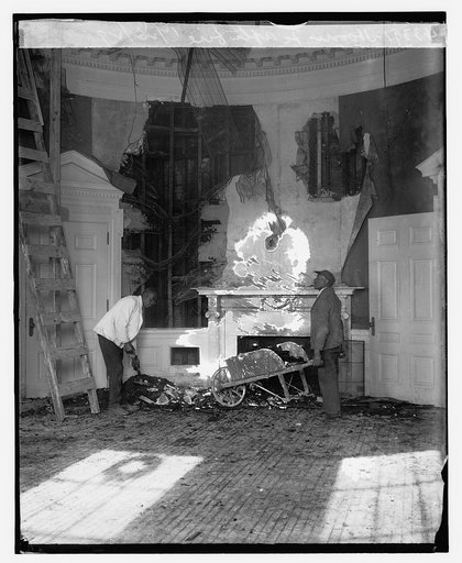 Hoover ofc. after fire, 12/26/29