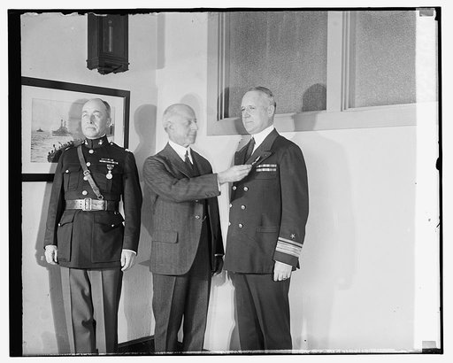 Lt. Col. Rush Wallace, [Charles Francis] Adams, Rear Adml. David Sellers, 12/9/29