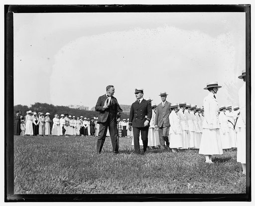 Yeoman & Marinettes mustering out, July 31, 1919; with J. Daniels