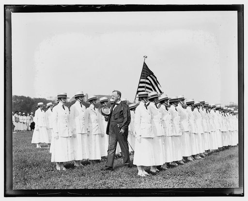 J. Daniels reviewing Yoeman & Marinettes mustering out, July 31, 1919
