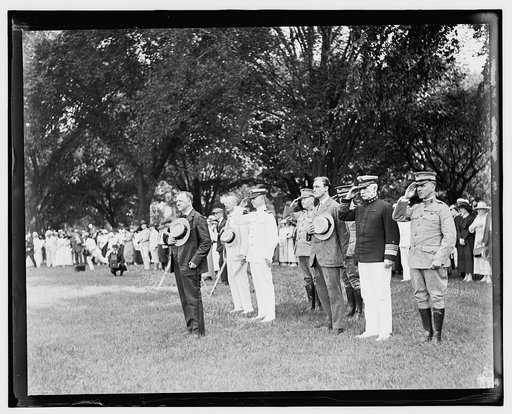 Sec. J. Daniels at mustering out of Yeoman & Marinettes, July 31, 1919