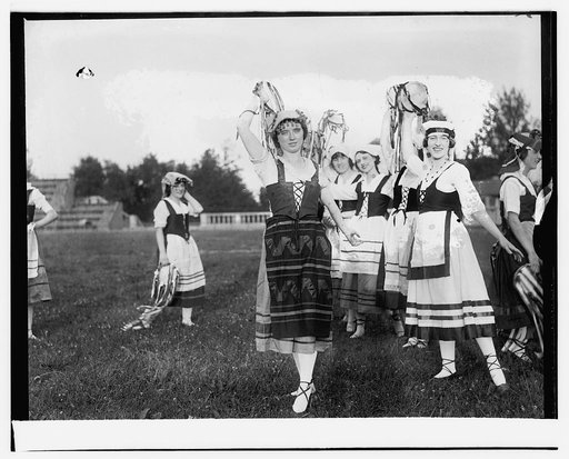 Community Center girls, Central High meet, June 1919