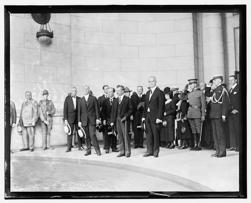 Arrival of Dr. Epiticio Pessao, Pres. of Brazil, June 21, 1919, Union Station, Wash. D.C.