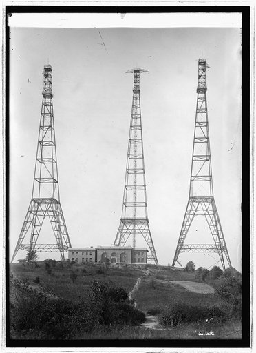 Wireless towers, Fort Meyer, 1912