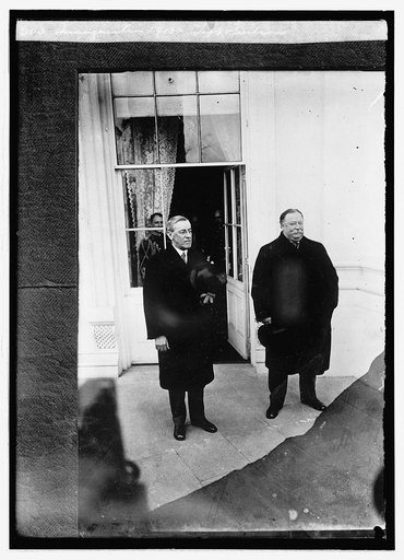 Inauguration, 1913, Taft & Wilson