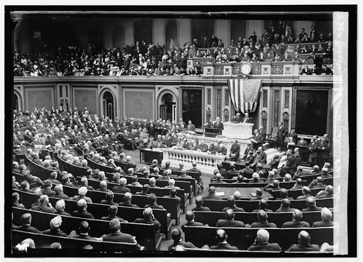 Wilson addressing Congress, [1913