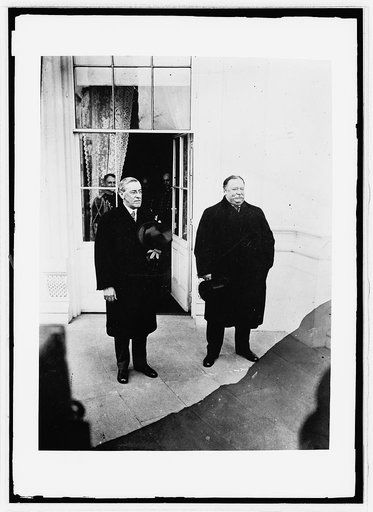Inauguration, 1913; Taft & Wilson