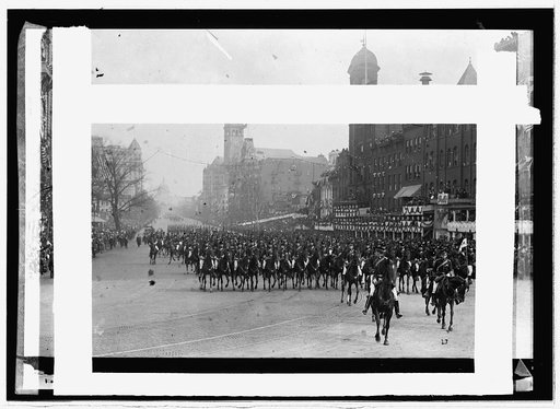 Inauguration, 1913; black horse troop
