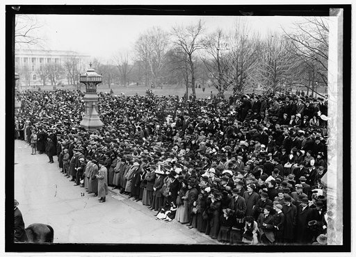Inauguration, 1913; crowds at [...