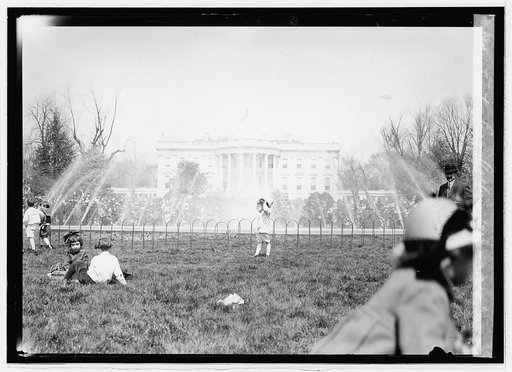 Easter egg rolling, 1914