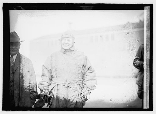 Mrs. Schwat at Bolling Field, 1919