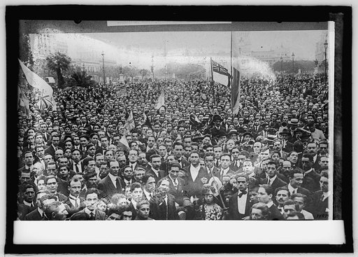 Celebrating the signing of the Armistice, 11/1/18, Buenos Aires, Argentina