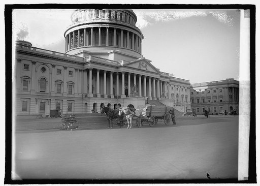 First lumber for Inaugural stands, 1921