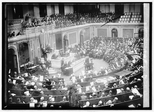 Counting electorial vote, 1921