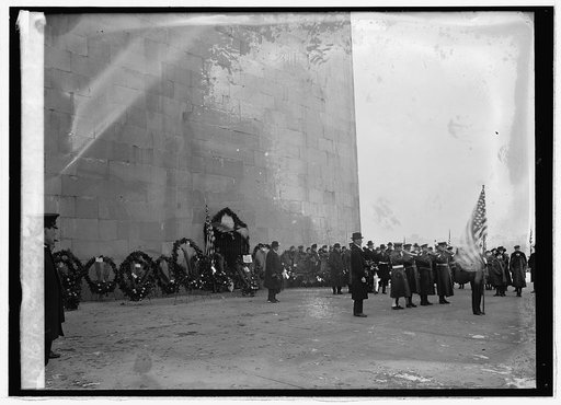 Exercises at Monument, Feb. [22/1921