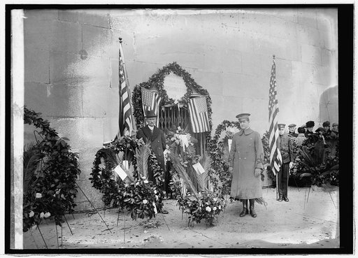 Exercises at Monument, Feb. 22/1921
