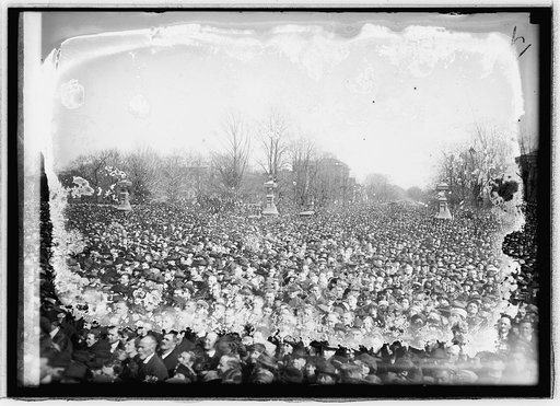 Inauguration, 1921. Crowds