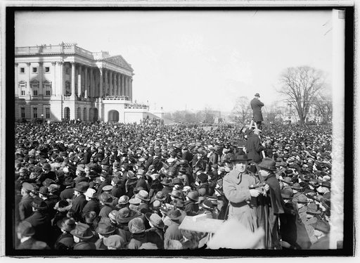 Inauguration, 1921. Crowds