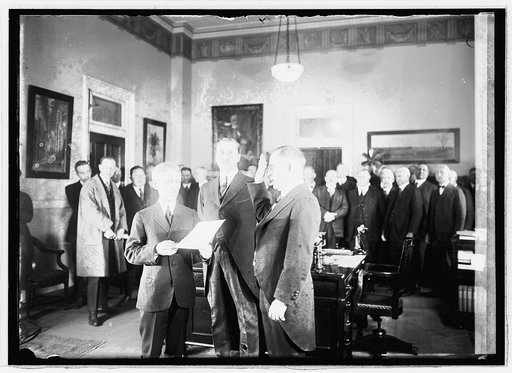 Henry C. Wallace swearing in, [3/5/21