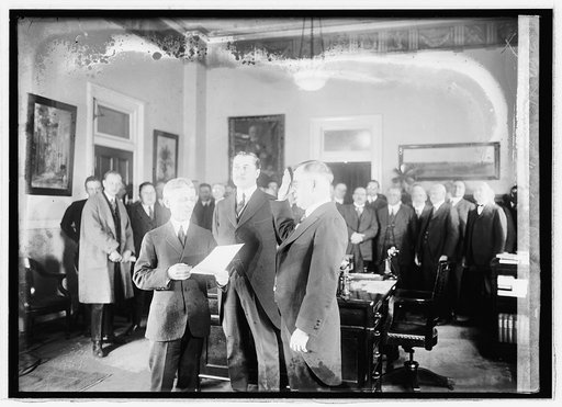 Henry C. Wallace swearing in, [3/5/21