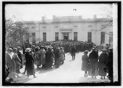 People at White House entrance], 3/23/21