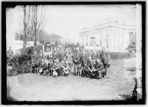 Harding & wounded men, 3/25/21