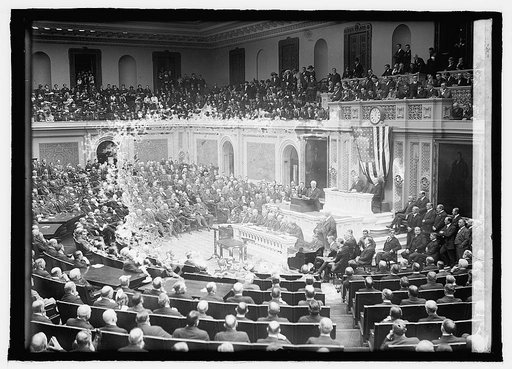 Harding addressing Congress, 4/12/21