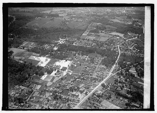 Aeroplane view over Clarendon