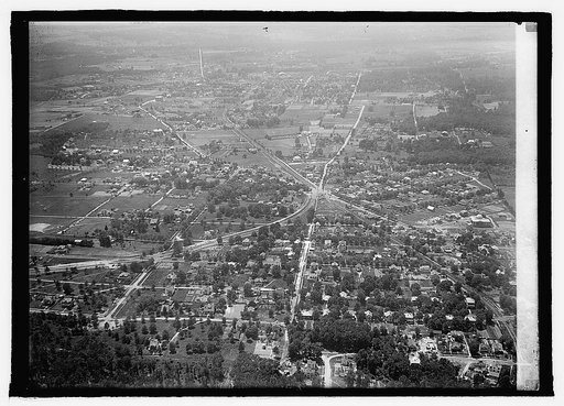 Aeroplane view over Clarendon