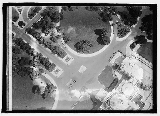 Aeroplane view, Capitol grounds