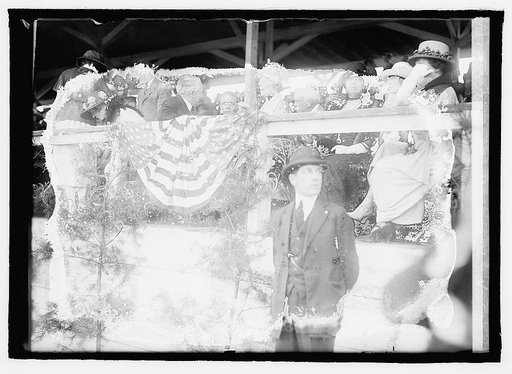 President & Mrs. Harding at horseshow, 1921