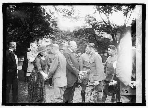 Gordon party for wounded men at White House, 6/8/21