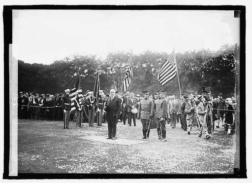 Harding reviewing High School Cadets, [6/7/21