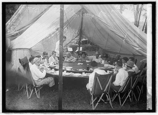 Harding in camp, [7/24/21