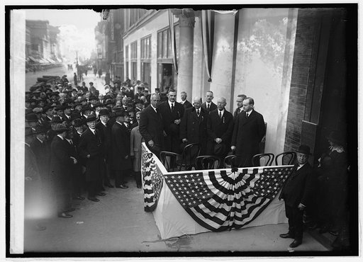 Coolidge at City Club cornerstone laying, [10/26/21