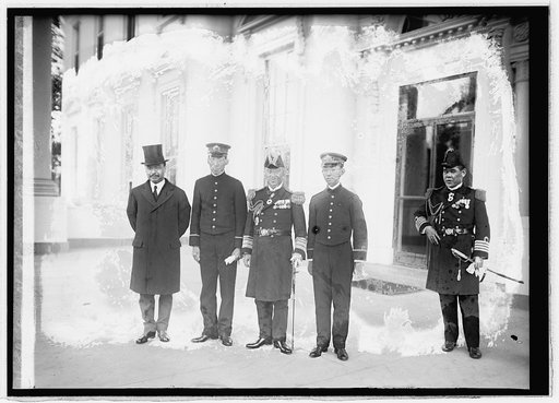 Baron Shidehara, Vice Admil. Saito Prince Kanesakat[?] Kun[?], 11/1/21