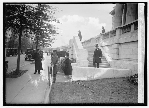 V.P. & Mrs. Coolidge leaving Disarmament Conf., 11/12/21