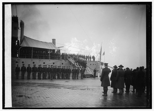 Arrival of body of Unknown soldier, [11/9/21