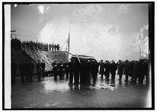 Arrival of body of Unknown soldier, [11/9/21