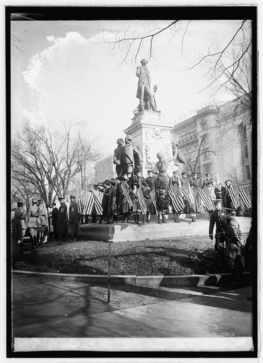 Foch, ceremonies Lafayette statue, 11/22/21