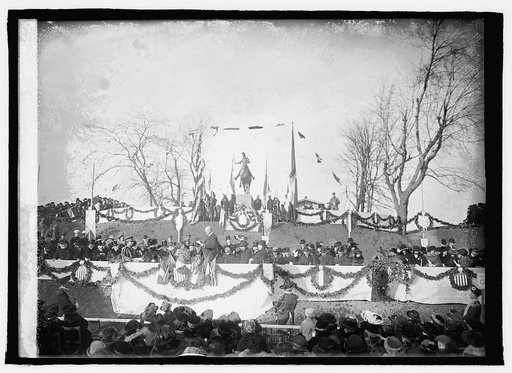 Unveiling Joan de Arc statue, 1/6/22