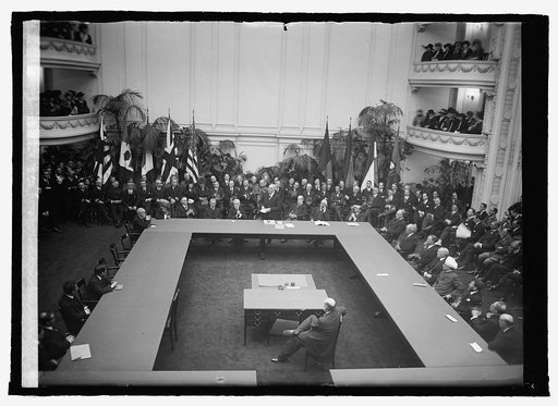 Harding at closing session of Arms Conf.