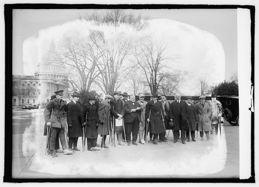 Disabled soldiers at Capitol, [2/16/22