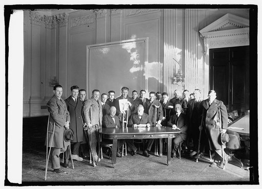 Disabled soldiers at Capitol, 2/16/22