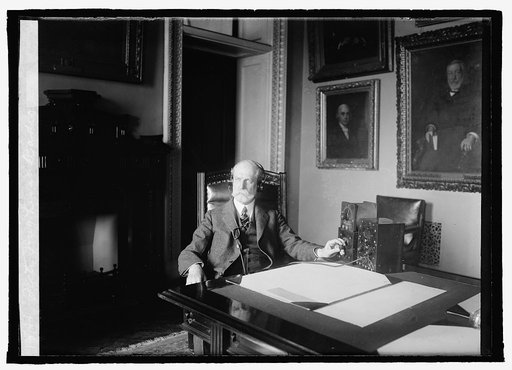 Secty. Hughes at radio